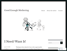Tablet Screenshot of goodenoughmothering.com